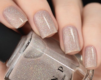 Manor House - Taupe Holographic Sheer Jelly Nail Polish