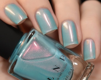Valentina - Milky Teal Sheer Shimmer Nail Polish