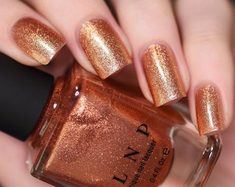 Checkmate - Orange Copper Ultra Metallic Bright Nail Polish