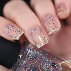 Confetti - Multi-Colored Metallic Flake Topper Nail Polish