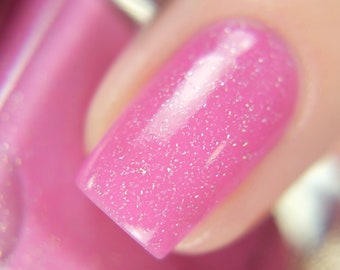 Pink Glitter Nail Polish - ApolloBox