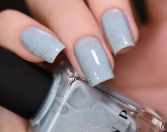 Snow Globe - Pastel Blue Holographic Nail Polish