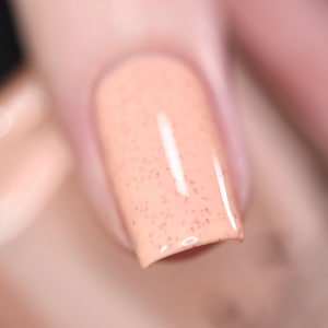 Cottontail - Soft Apricot Speckled Nail Polish