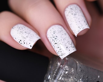 Tinsel - Metallic Silver Flakie Topper Nail Polish