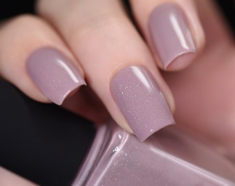 Internship - Dusty Plum Holographic Nail Polish