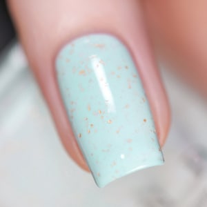 Pinkies Up - Robin Egg Blue Speckled Nail Polish