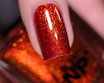 Penny - Red Copper Shimmer Nail Polish