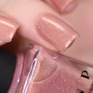 Bliss - Soft Pink Holographic Nail Polish