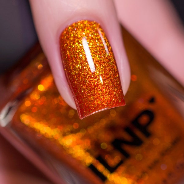 Pumpkin Patch - Vivid Burnt Orange Shimmer Nail Polish