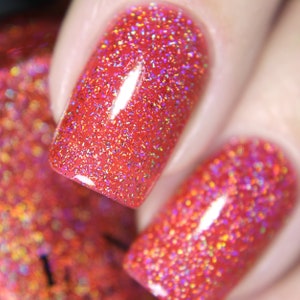 Sunkissed - Bright Watermelon Holographic Sheer Jelly Nail Polish
