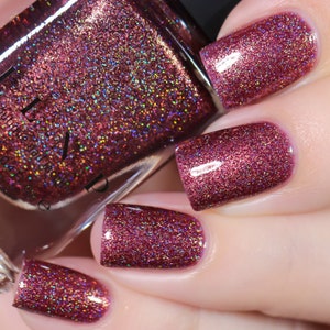 Bloodline - Rich Marsala Holographic Nail Polish