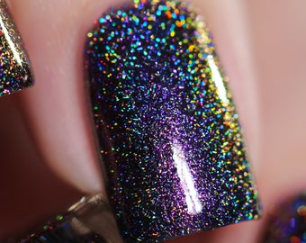 Pulse - Purple to Gold Color Kissed Ultra Holographic After Dark Nail Polish