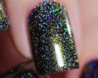 Riot - Yellow to Green Color Kissed Ultra Holographic After Dark Nail Polish