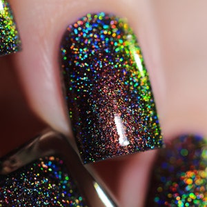 Candlelight - Orange to Green Color Kissed Ultra Holographic After Dark Nail Polish