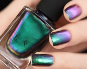 Sirène - Vert, Bleu, Violet, Rouge, Or Ultra Chrome Color Shifting Vernis à ongles