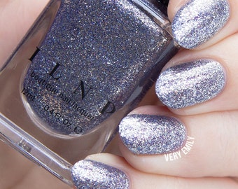 Bulletproof Symphony - Medium Periwinkle Metallic Holographic Nail Polish