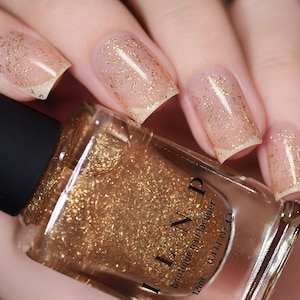 Karma Gold Flake Top Coat Nail Polish image 1