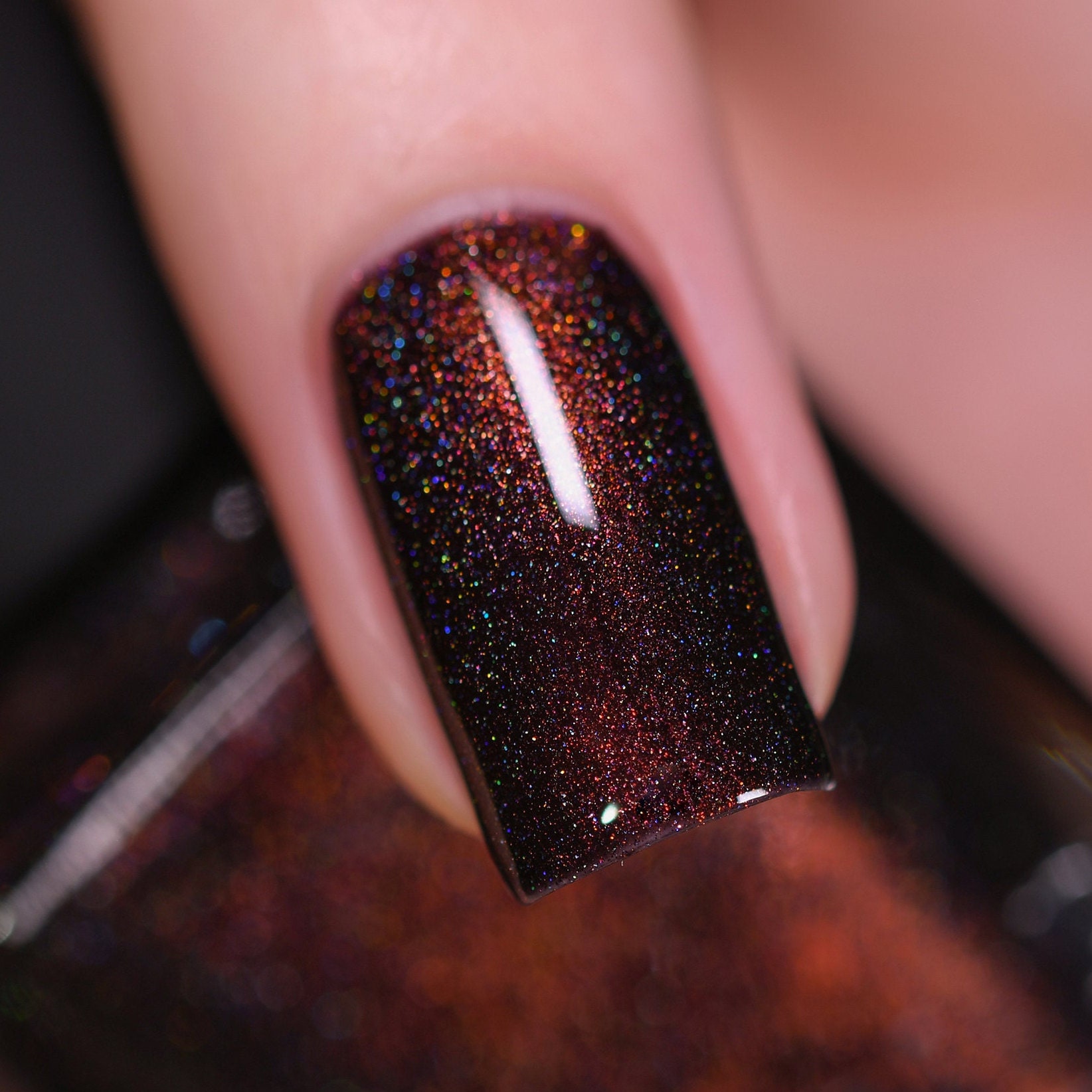Rich Chocolate Bark Nail Art That Stuns