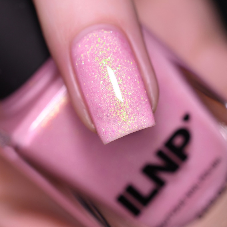 Fairy Floss Pastel Pink Shimmer Nail Polish image 1