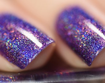 Walking Home - Juicy Grape Purple Holographic Nail Polish