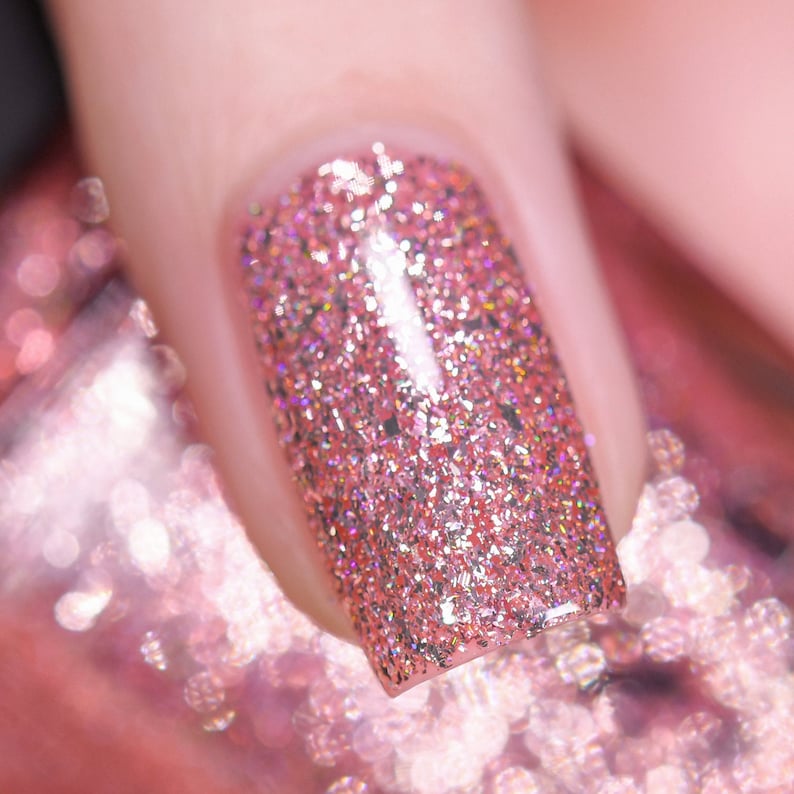 Daydreamer Flamingo Pink Holographic Ultra Metallic Nail Polish image 1