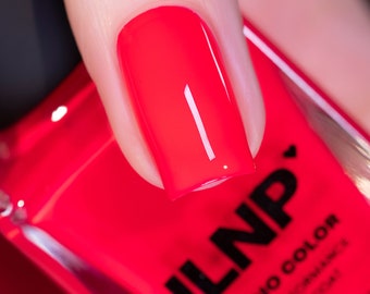 Vaporwave - Vibrant Coral Red Neon Cream, Studio Color High Performance Color Coat Nail Polish