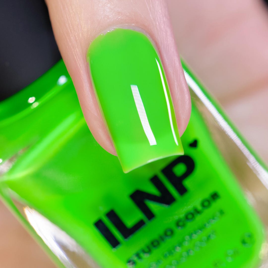 Sour Apple - Electric Green Jelly Nail Polish, Studio Color High