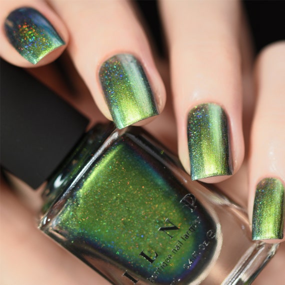 Buy ILNP Open Fields - Grass Green, Yellow, Blue Ultra Chrome Color  Shifting Flakie Nail Polish Online at Low Prices in India - Amazon.in