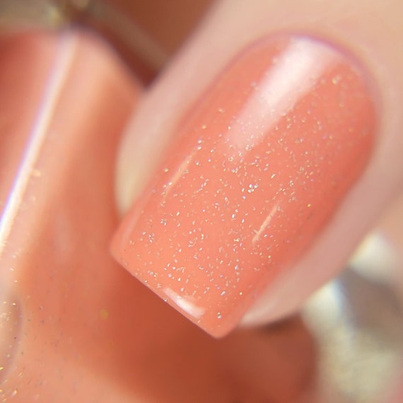 Dreamsicle - Creamy Melon Holographic Nail Polish - Etsy