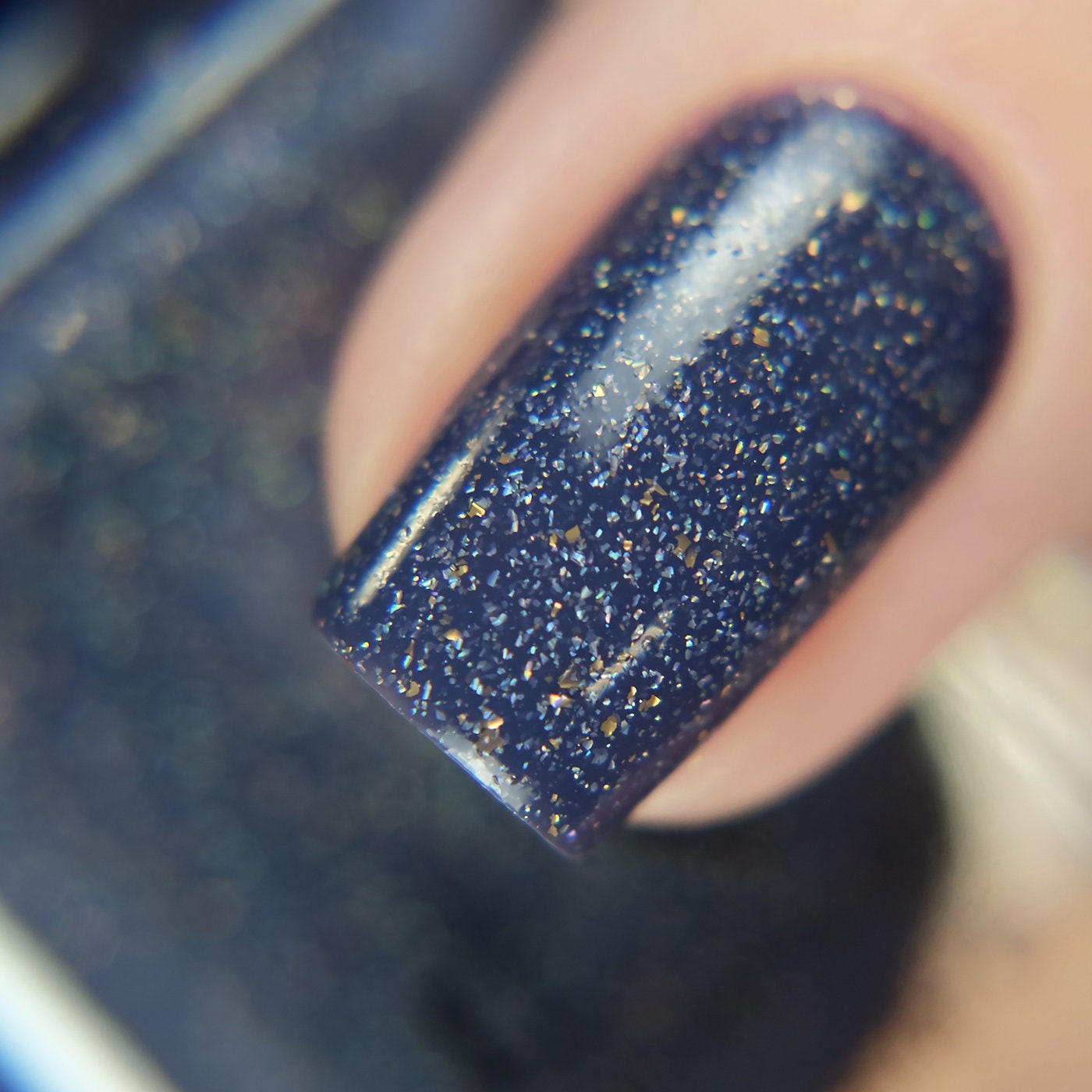 Loving the Essie sparkle blue holiday color I got ☺️ (natural nails, cut  short) : r/Nails