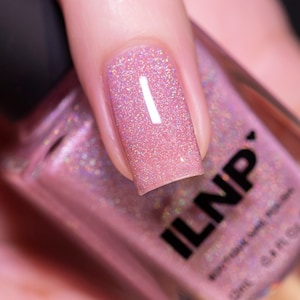 Sweet Pea - Seashell Pink Holographic Sheer Jelly Nail Polish