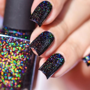 Cityscape True Black Holographic Jelly Nail Polish image 6