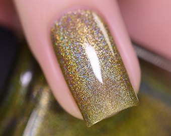 Happy Thoughts - Field Green Holographic Nail Polish