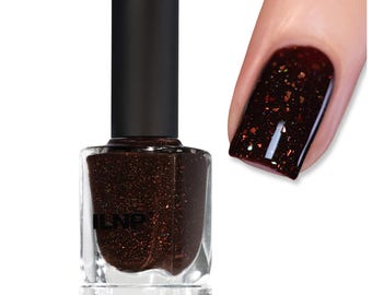 Slow Burn - Dark Walnut Brown Holographic Jelly Nail Polish