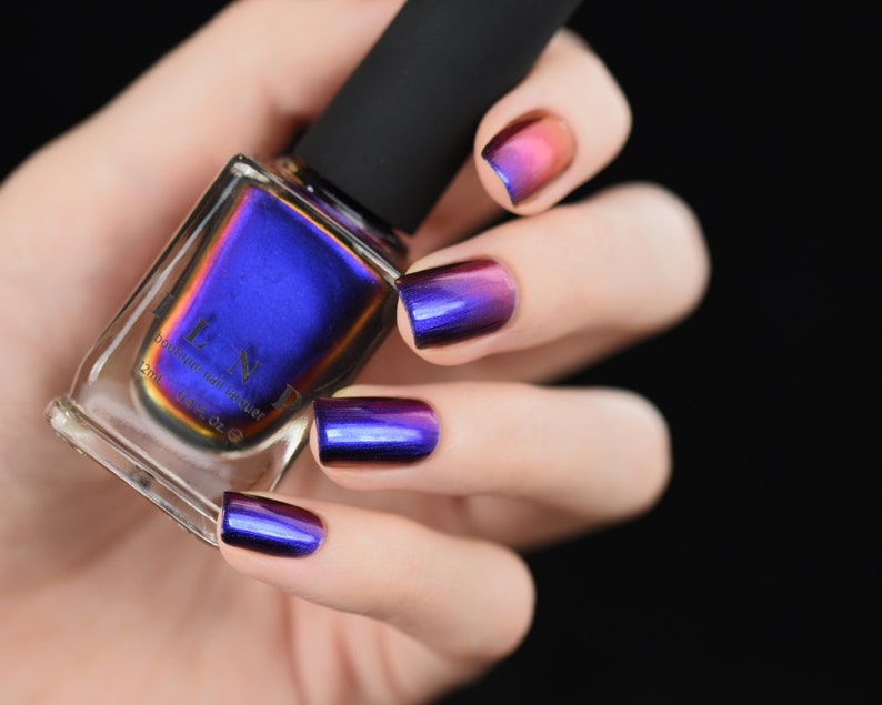 Cygnus Loop Blue, Purple, Orange, Yellow, Red, Green Ultra Chrome Color Shifting Nail Polish image 4