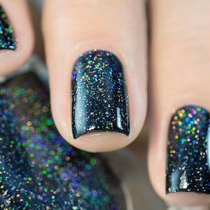 Cityscape True Black Holographic Jelly Nail Polish image 5