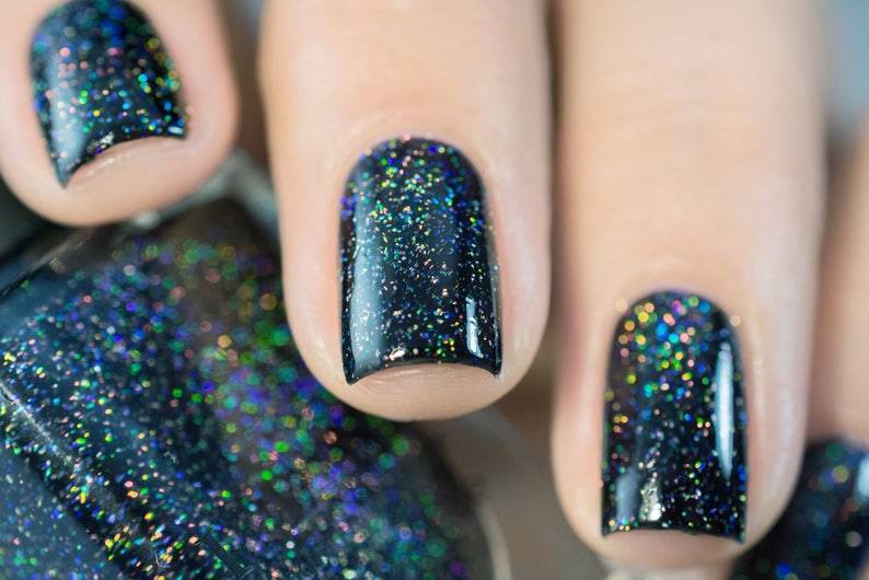 Cityscape True Black Holographic Jelly Nail Polish image 5