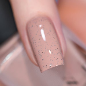 Tan Lines - Sandy Taupe Speckled Nail Polish