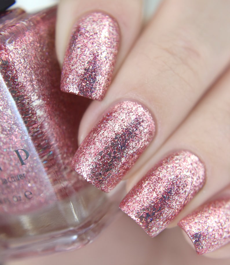 Daydreamer Flamingo Pink Holographic Ultra Metallic Nail Polish image 4