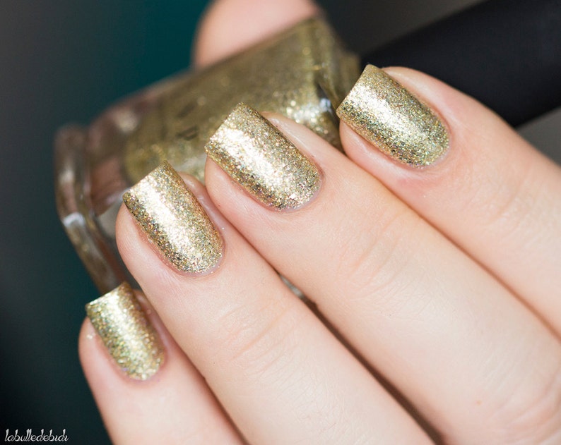 Empire Gold Holographic Nail Polish image 5