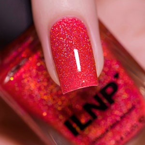 Poppy - Poppy Red Holographic Jelly Nail Polish