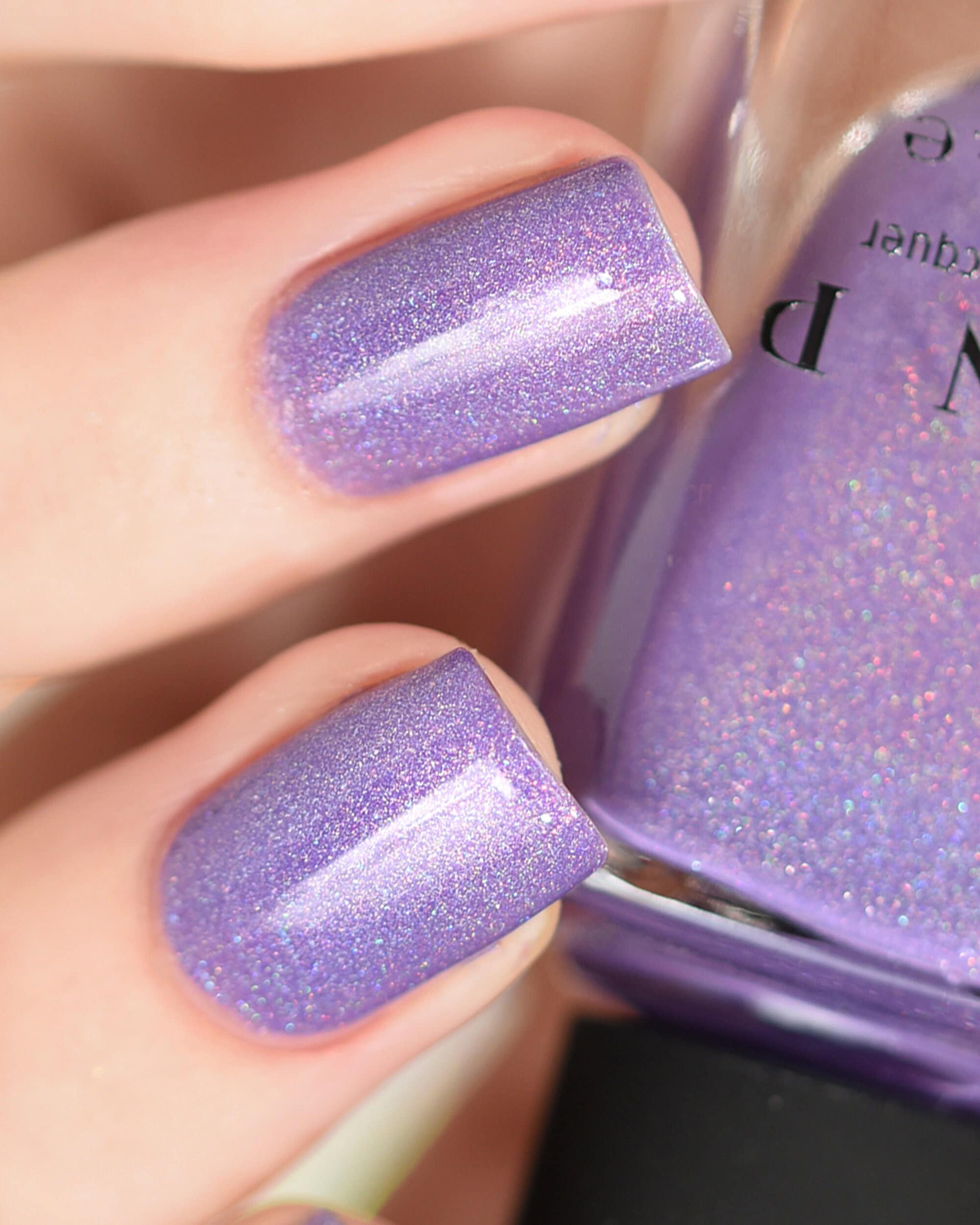 Wishing Well Purple Pearl Holographic Nail Polish | Maniology