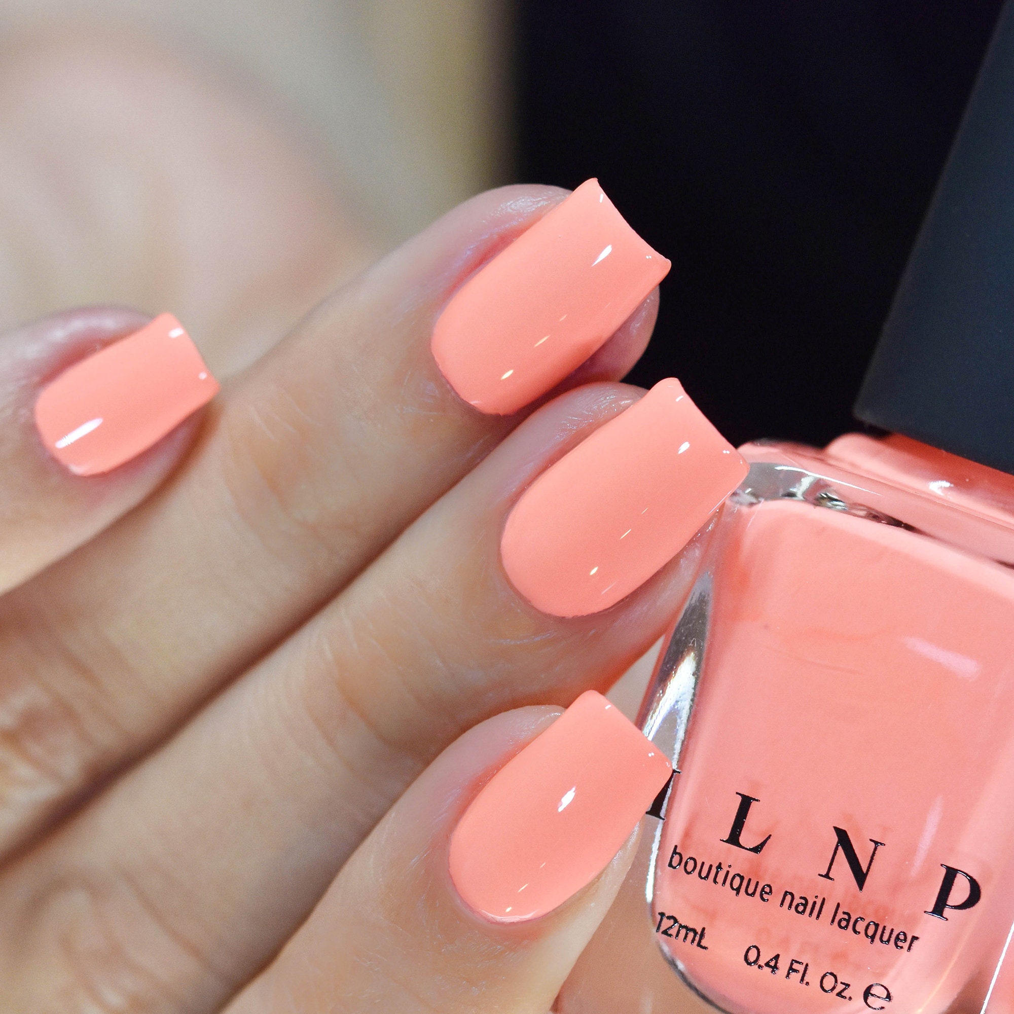 Sunny Days Strahlender Neon Pfirsich Creme Nagellack