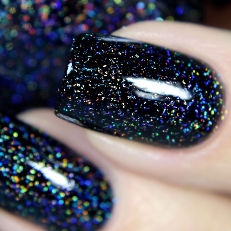 Cityscape True Black Holographic Jelly Nail Polish image 4