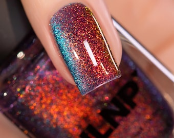 Hypnosis - Orange to Teal Magnetic Shimmer Nail Polish