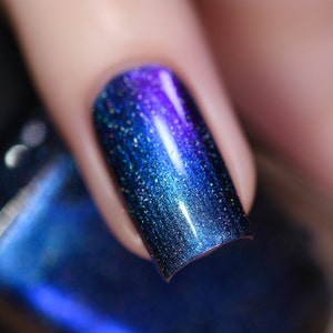 Shockwave (H) - Vivid Blue to Purple Holographic Ultra Chrome Nail Polish