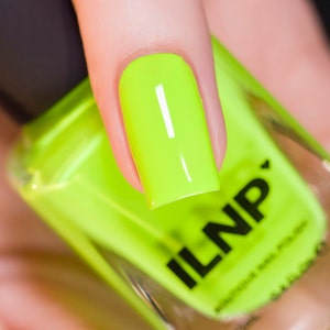 Playlist - Glowing Neon Lime Cream Nail Polish
