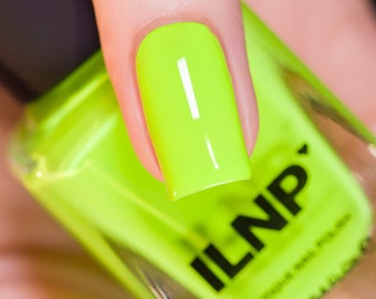 Playlist - Glowing Neon Lime Cream Nail Polish