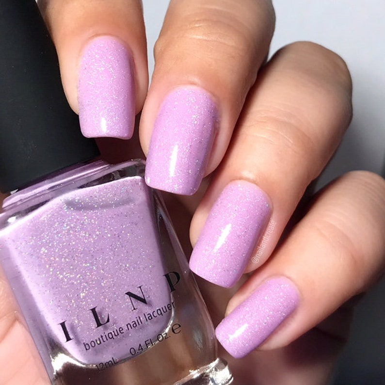 Soft Serve Soft Lilac Holographic Nail Polish Etsy