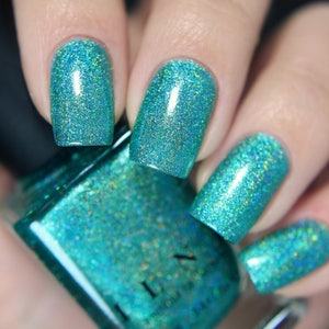 Beach House - Aqua Blue Ultra Holo Nail Polish